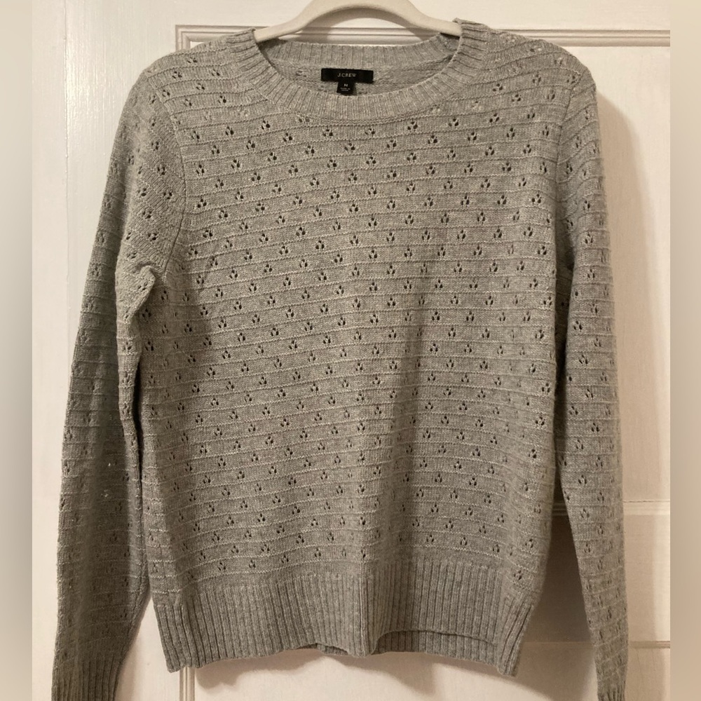J Crew Pointelle Sweater